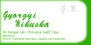 gyorgyi mikuska business card